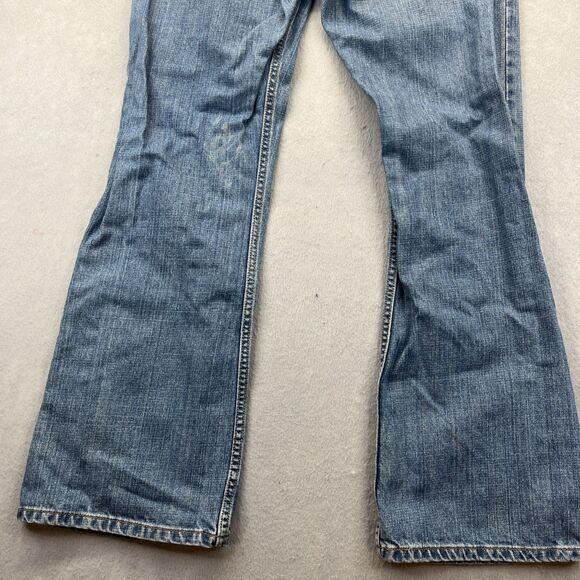 Levis 527 Jeans Mens 34x32 Blue Boot Cut Low Rise Cowboy Western Denim Y2K - Picture 9 of 14